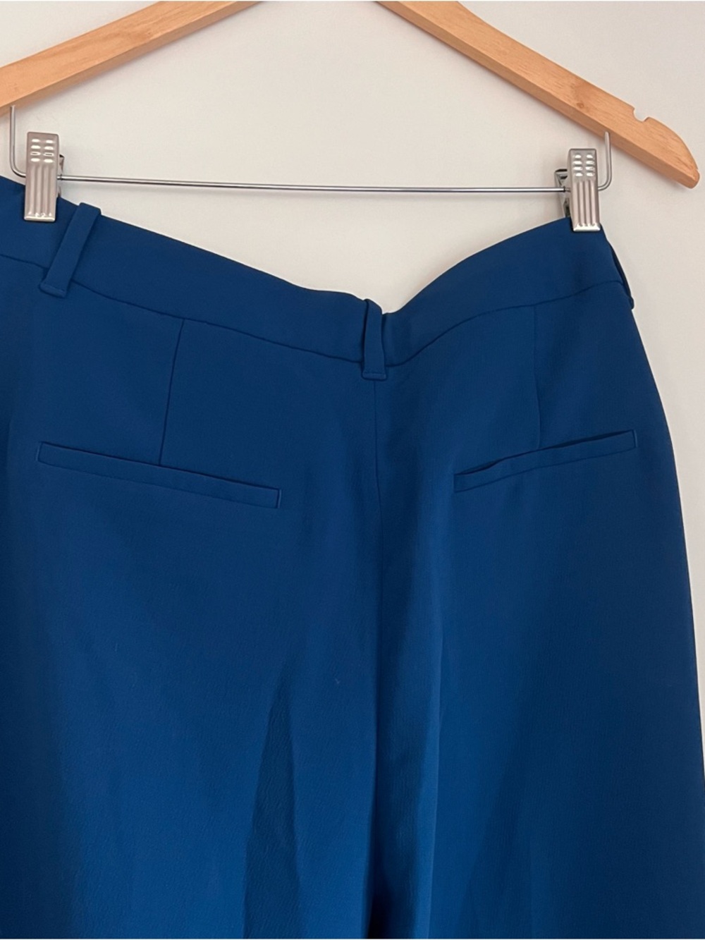 Aritzia Wilfred Effortless Pants Blue High Rise Wide Leg Size 14 - Picture 4 of 4